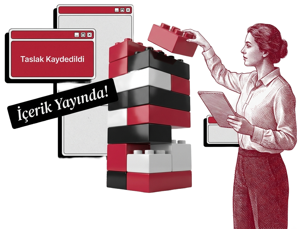 CMS — içerik bloklarını dizen editör
